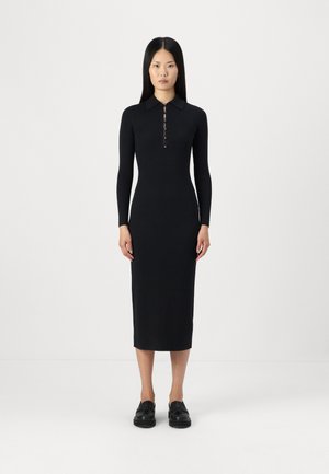 COLLARED SWEATER DRESS - Jumper dress - black beauty