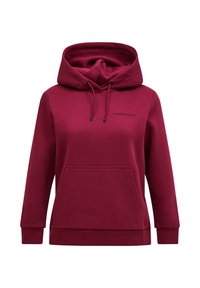 ORIGINAL SMALL LOGO - Kapucnis pulóver - weinrot