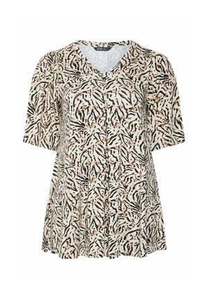 Yours Clothing, PLUS SIZE CASUAL TOPS - Camiseta estampada - natural