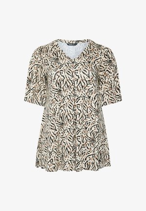 Yours Clothing, PLUS SIZE CASUAL TOPS - Camiseta estampada - natural