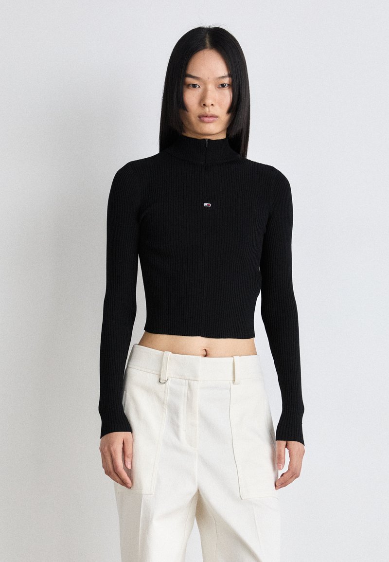 Tommy Jeans Striktrøje - black