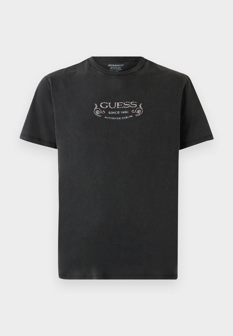 Guess T-shirt print zwart