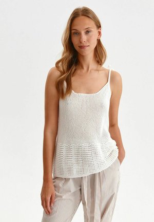 Top Secret BEZ RĘKAWÓW - Blouse - biały