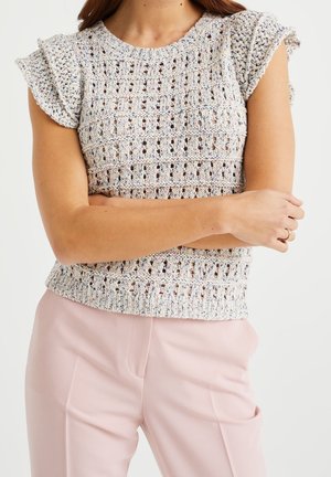 T-shirt med print - white