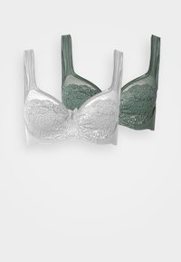 PETITE FLEUR BY LASCANA MINIMIZER BRA 2 PACK - Krūšturis ar stīpiņu - green/white