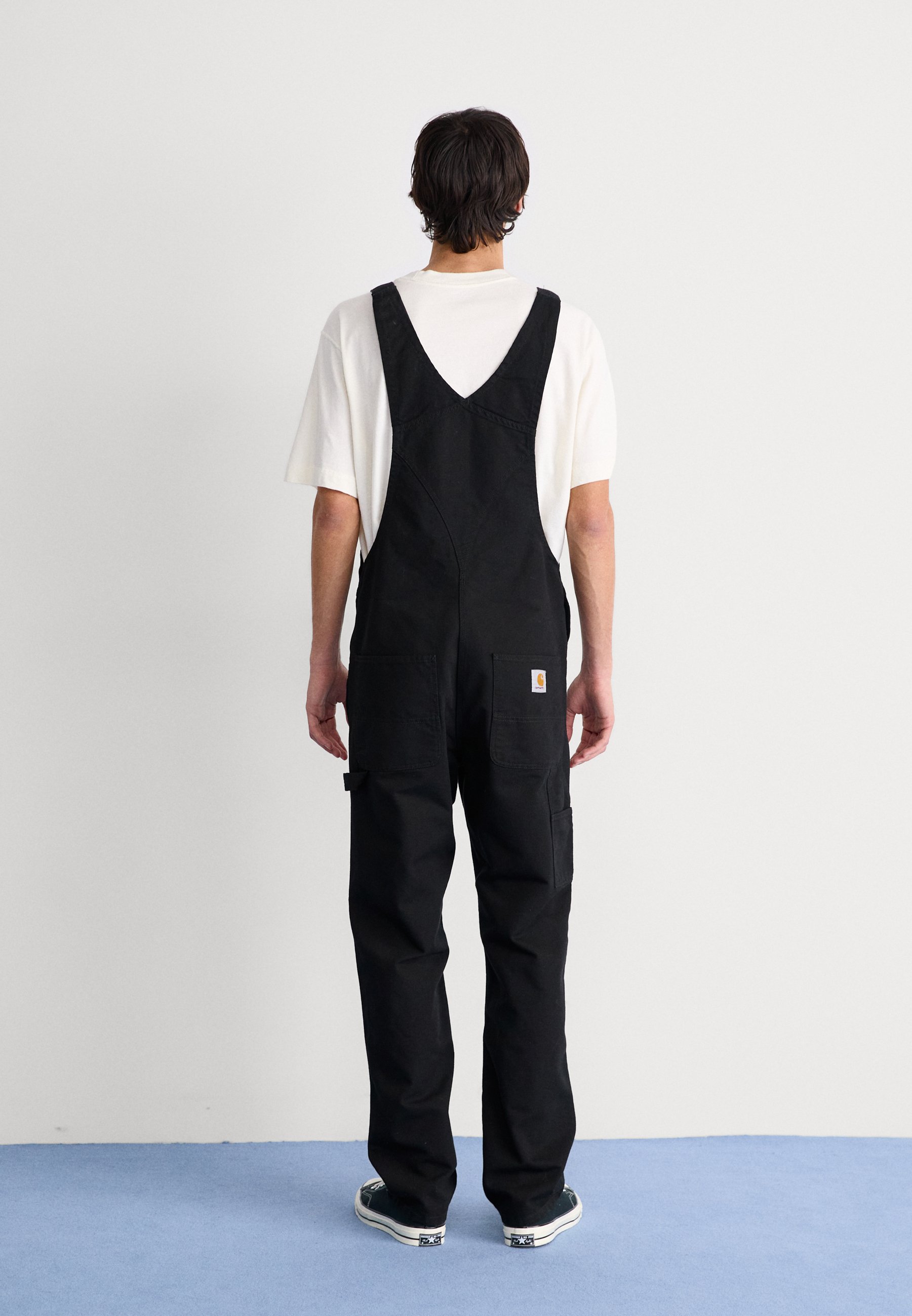 Carhartt WIP BIB OVERALL - Denim Dungarees - black rinsed/black - Zalando