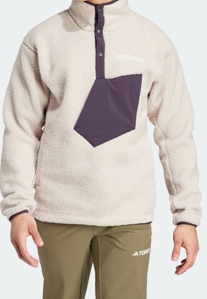 Fleece trui - beige