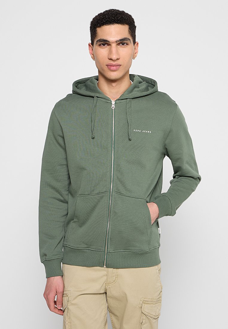 Pepe Jeans Sweater met rits groen