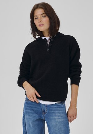 SIVAMW PULLOVER - Polokošeľa - black