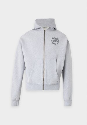 Carne Bollente, WHO'S A GOOD BOY UNISEX - Zip-up sweatshirt - melange grey