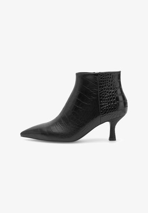 Woden VERA CROCO - Boots à talons - black