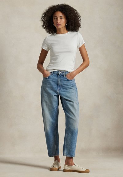 Polo Ralph Lauren CURVED TAPERED JEAN - Blugi mom fit - alaiya wash