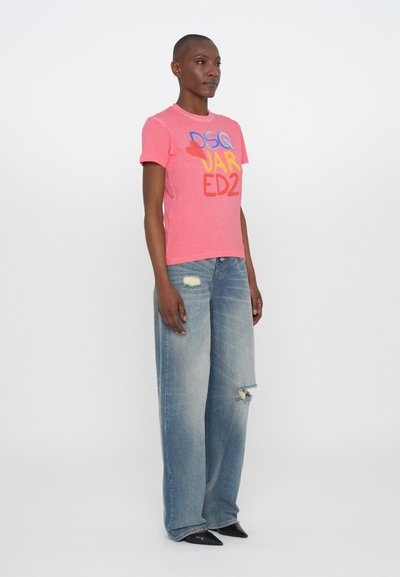 Dsquared2 JUST RIGHT TEE - T-shirts med print - coral