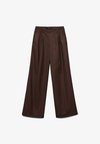VMHAILEY WIDE PLEAT - Broek - coffee bean