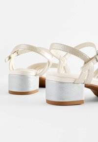 Next PLATFORM HEEL OCCASION REGULAR FIT - Sandaler - white silver metallic