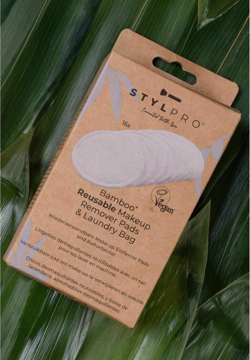 Stylpro BAMBOO REUSABLE MAKEUP PADS & LAUNDRY BAG - Make-up-Accessoires -  white/wei - Zalando