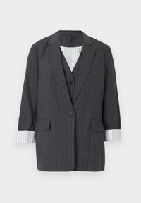 JENNIFER STRIPED COMBO  - Blazer - anthracite