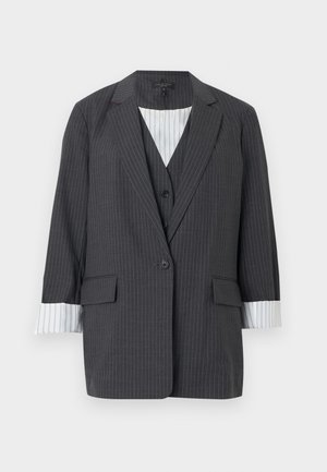 JENNIFER STRIPED COMBO  - Blazer - anthracite