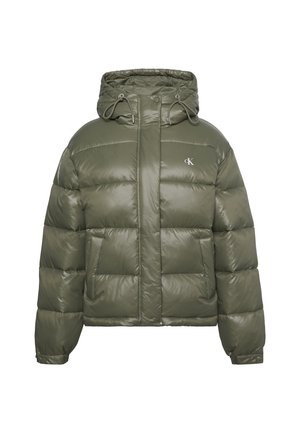 Calvin Klein Jeans, SHINE MW CLASSIC PUFFER - Χειμωνιάτικο μπουφάν - dusty olive