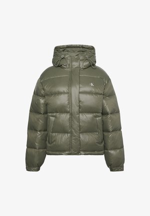 Calvin Klein Jeans, SHINE MW CLASSIC PUFFER - Χειμωνιάτικο μπουφάν - dusty olive