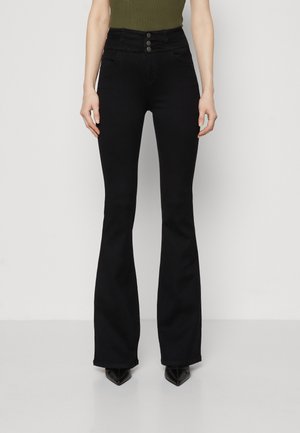 ONLY Tall ONLCHERYL RETRO - Flared Jeans - black denim