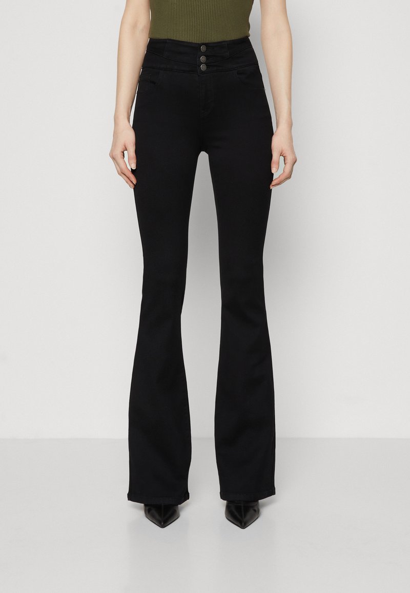 ONLY Tall - ONLCHERYL RETRO - Alt laienevad teksad - black denim, Suurenda