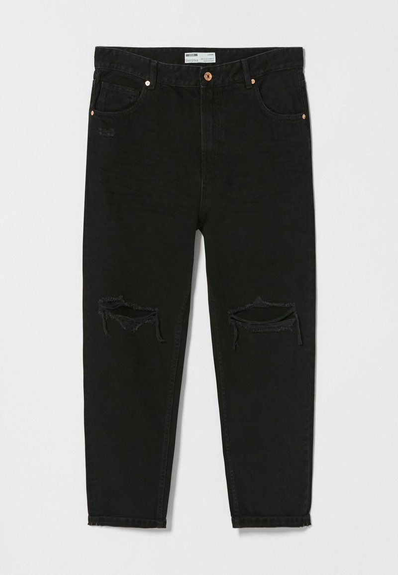 Bershka Relaxed fit jeans zwart Bershka Relaxed fit jeans zwart