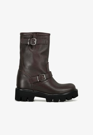 Via Tortona 18 CON RIALZO - Stivaletti texani / biker - marrone