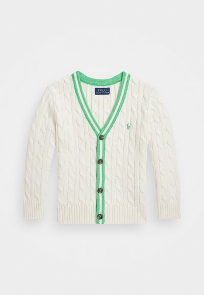 Polo Ralph Lauren COTTON CRICKET CARDIGAN - Kardigán - cricket cream