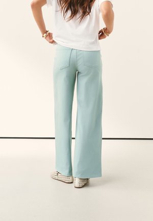 Next, TALL FIT - WIDE LEG DENIM JERSEY   - Bukser - light sage green