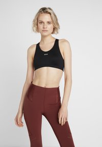 Shock Absorber - CROP TOP SEASONAL - Sportovní podprsenky se střední oporou - schwarz Miniatura obrázku 1