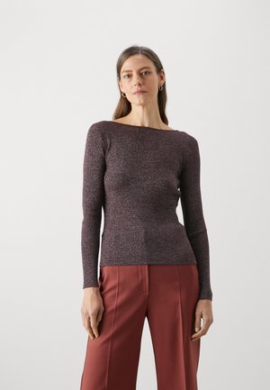 FAVELLA - Strikkegenser - vinaccia