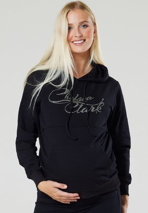 Chelsea Clark KANGAROO  BLING - Kapuzenpullover - black silver coloured