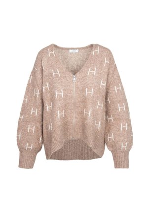 FAM ZIP - Strickjacke - braun