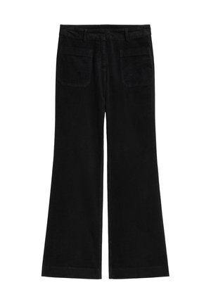Marc O'Polo, MARC O'POLO HOSE MODEL MARTHE FLARED AUS FEINCORD   - Broek - black