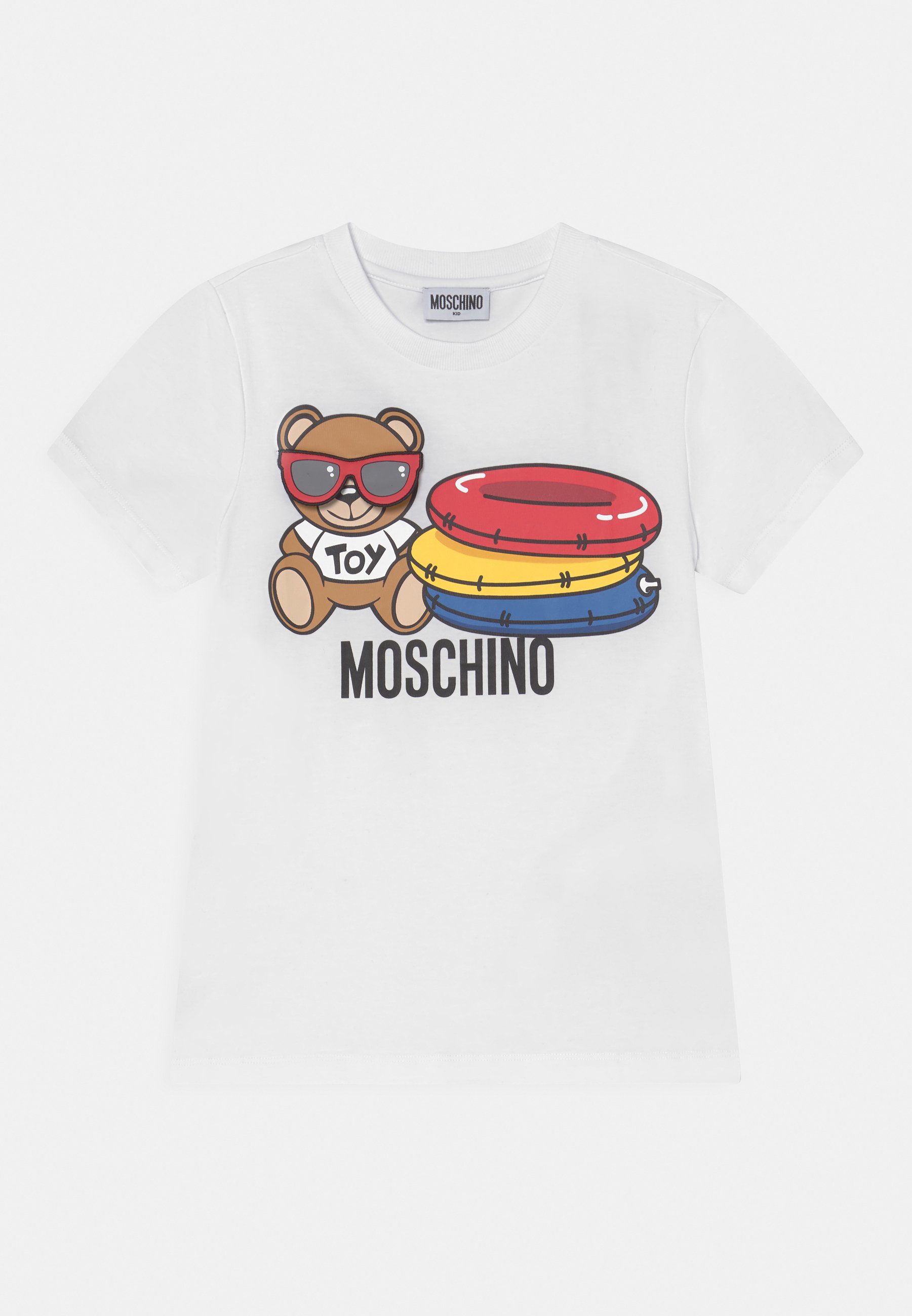 MOSCHINO UNISEX - Print T-shirt - optical white/white - Zalando.co.uk