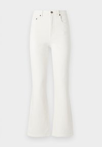 CROPPED - Flared jeans - white chalk wash