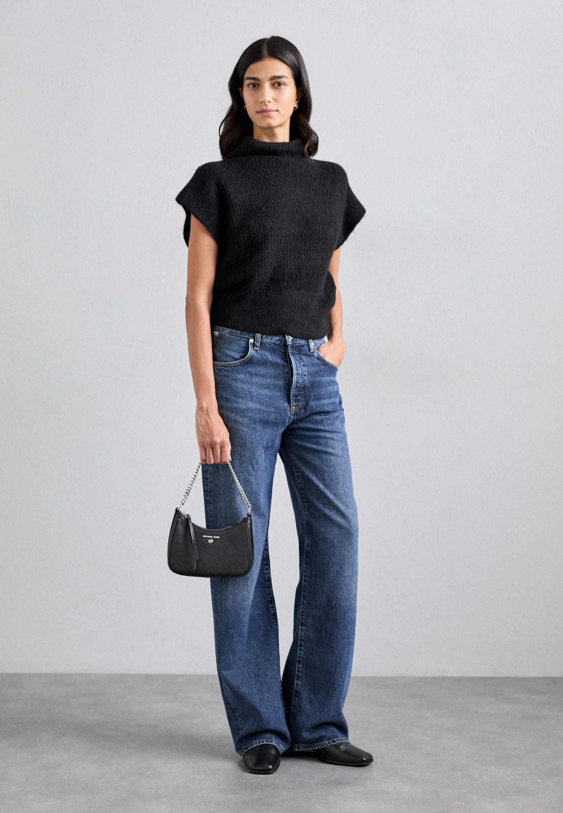 ボトムスその他 Citizens of Humanity Wide dark blue jeans CITIZENS OF HUMANITY Brynn Drawstring mid-rise wide-leg