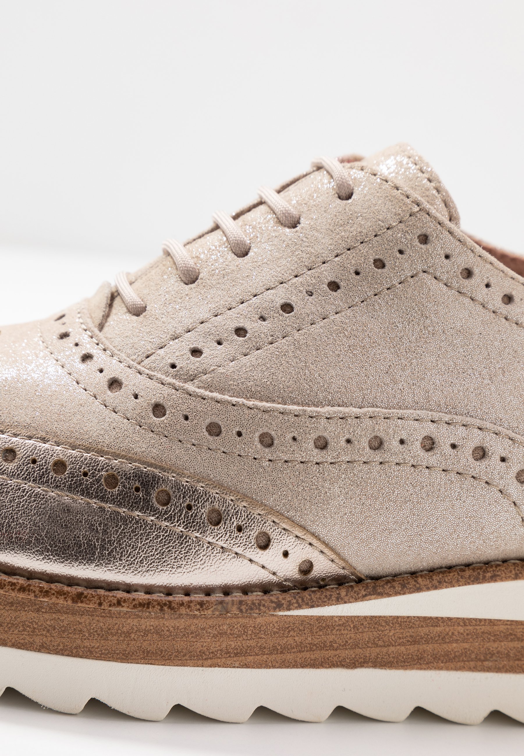 Tamaris LACE UP Snøresko champagne pearl Zalando.no Tamaris LACE UP Snøresko champagne pearl Zalando.no