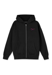 PALORA OVERSIZED  - Tröja med dragkedja - washed black
