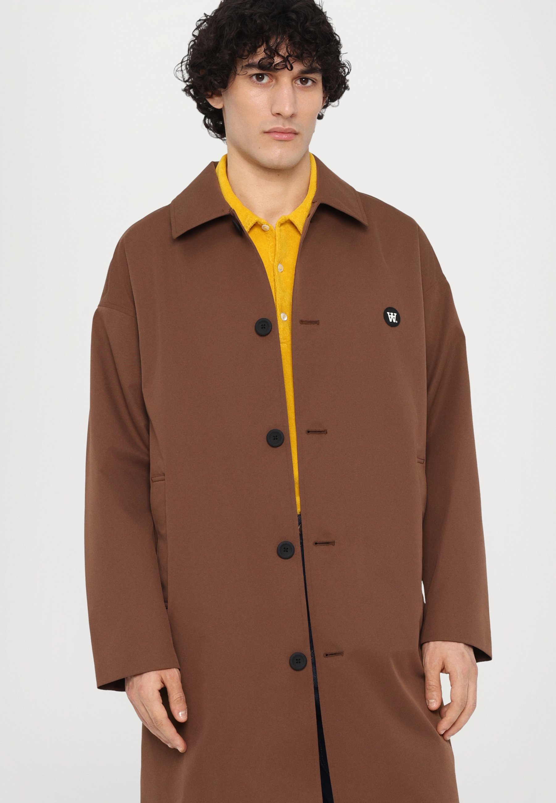 WOOD WOOD BROCK COAT - Trenchcoat - potting soil/brown - Zalando.co.uk