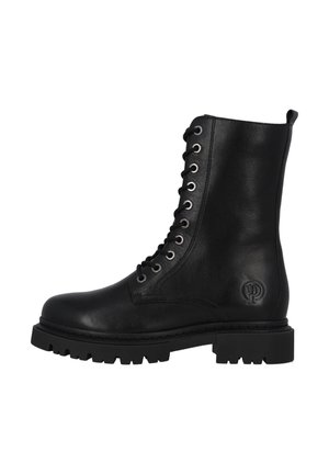 Bottines à lacets - black
