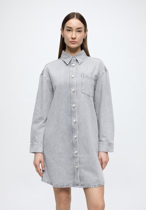 DENIM DRESSES, OVERSIZED FIT, LONGSLEEVE - Jeanskleid - light grey_multi_08