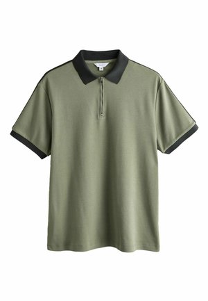 Next, REGULAR FIT - OVERARM STRIPE POLO SHIRT . - Poloshirt - khaki green
