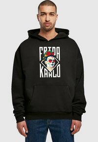 Merchcode FRIDA KAHLO LETTERING ULTRA HEAVY - Sweat à capuche - black