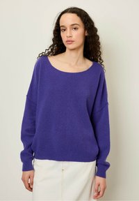American Vintage DAMSVILLE - Striktrøje - violet chine