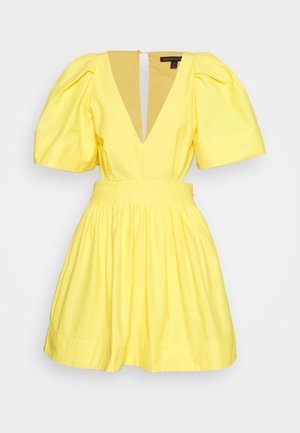 ARCHITECTURAL OPEN BACK MINI - Day dress - yellow umbrella