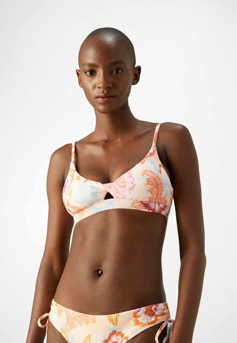 Seafolly SPRING FESTIVAL TWIST FRONT - Bikinio viršutinė dalis - nectar