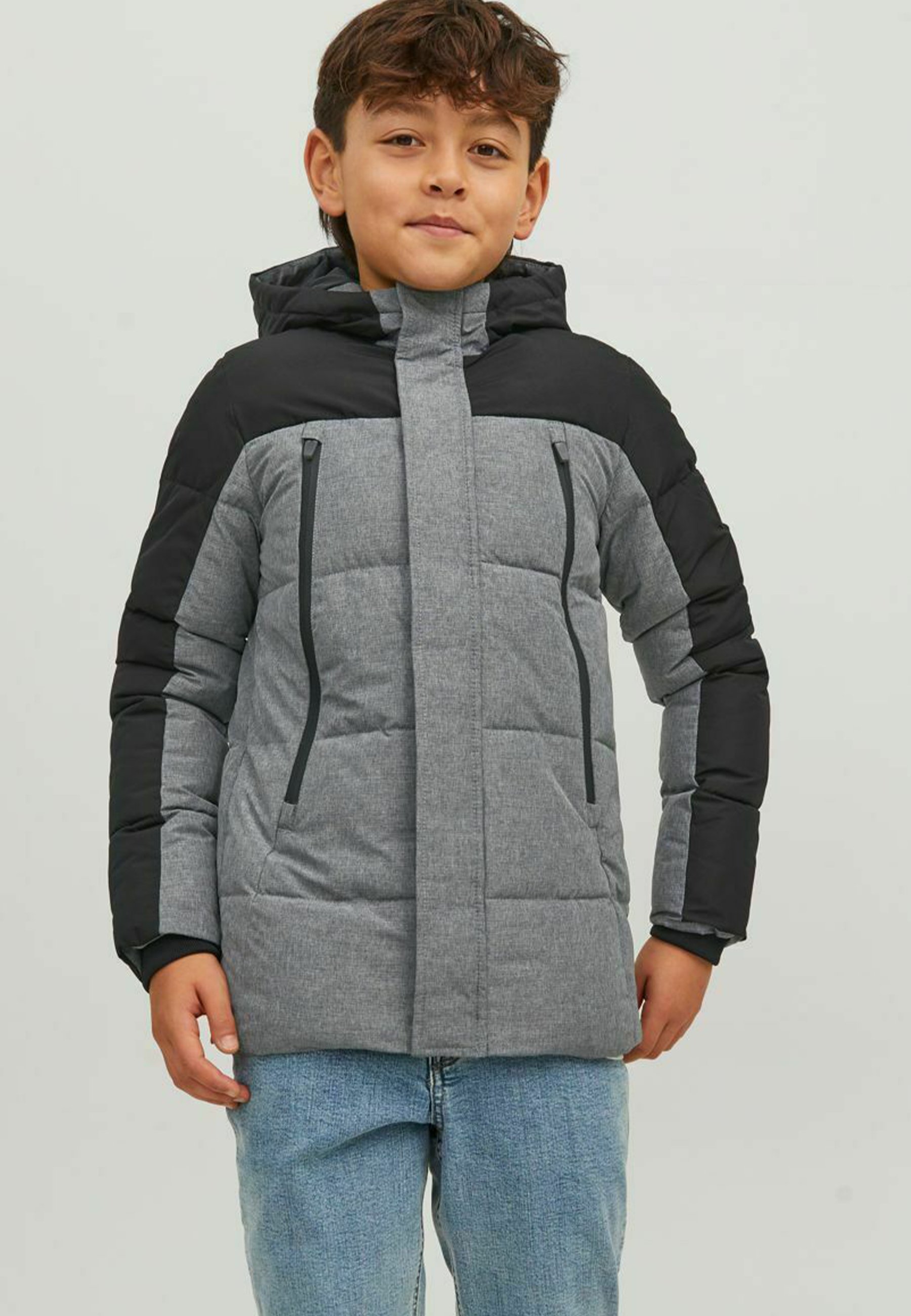 Jack \u0026 Jones Junior Winterjas - black/zwart - Zalando.nl