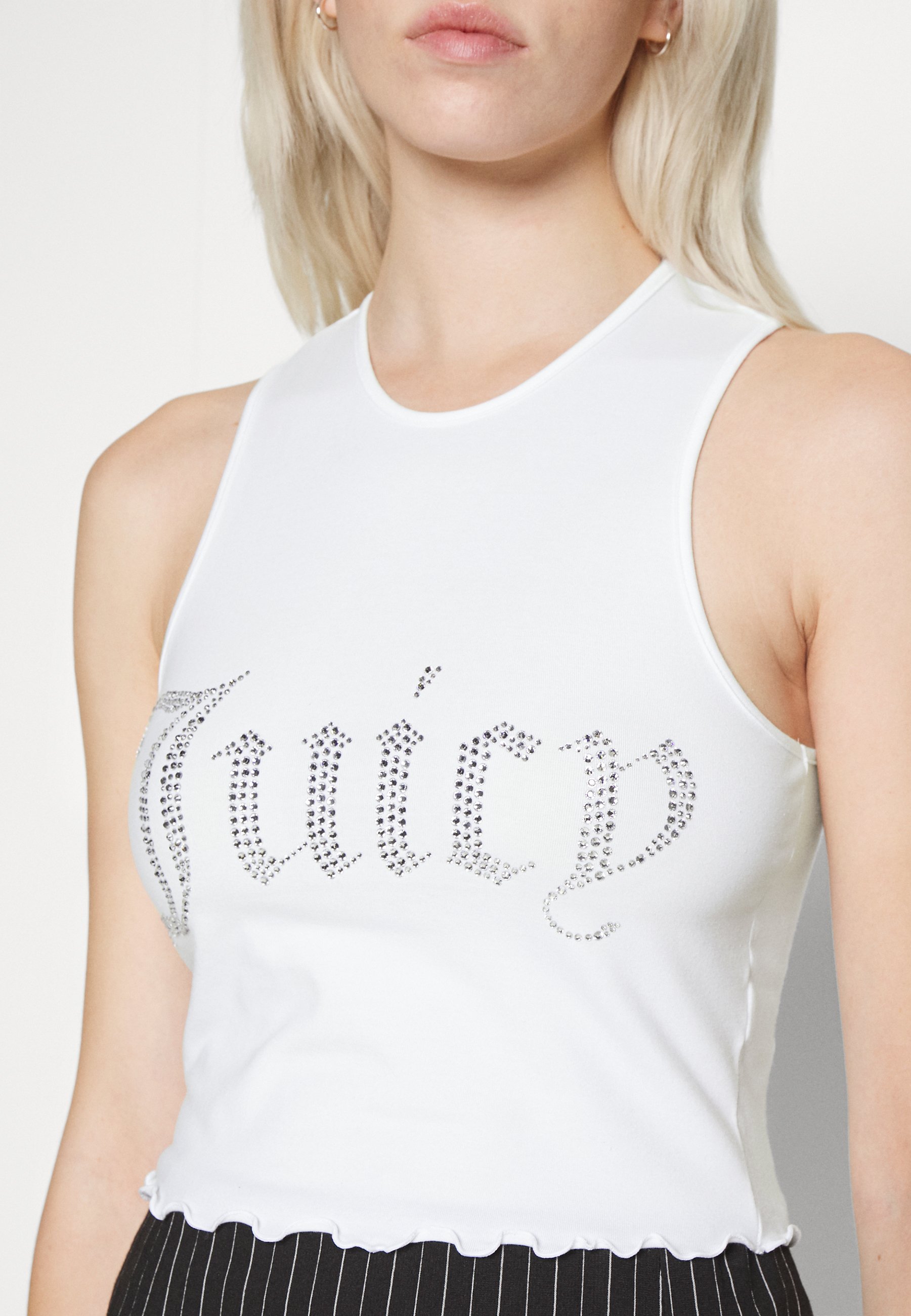 Juicy Couture Lettice Tank Top, Women's, Size: 3XL, White